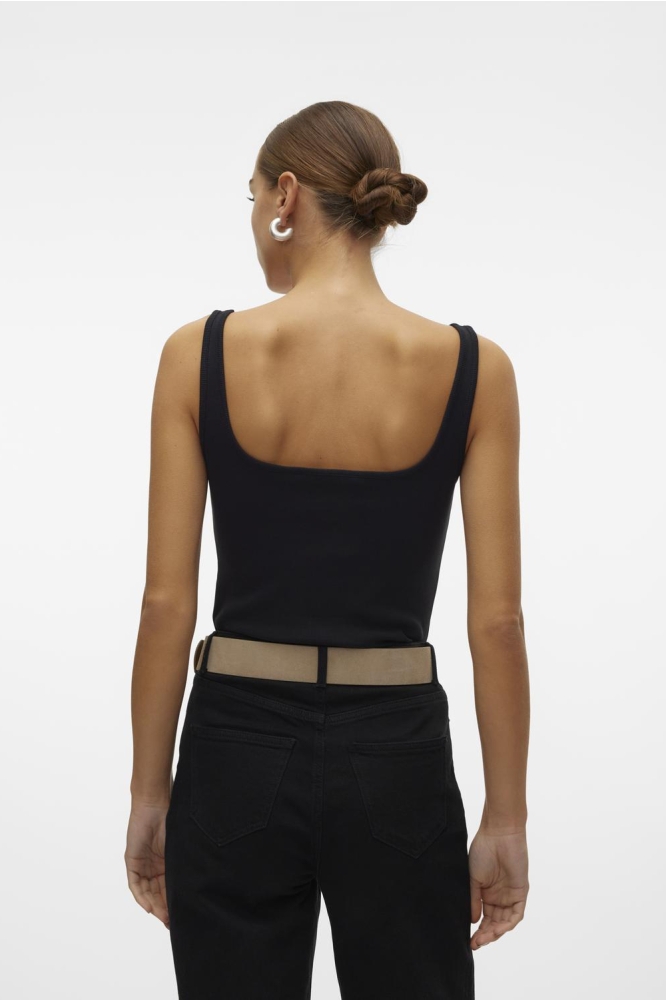 VMCHLOE SL SHORT SQUARE TOP GA JRS 10306895 Black
